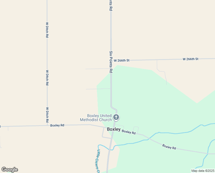 map of restaurants, bars, coffee shops, grocery stores, and more near 26370 Six Points Road in Sheridan