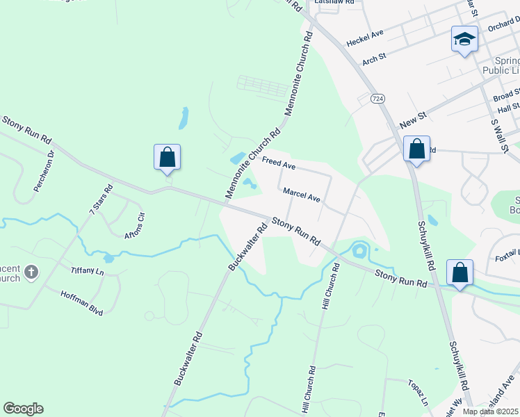 map of restaurants, bars, coffee shops, grocery stores, and more near 19 Wright Avenue in Spring City