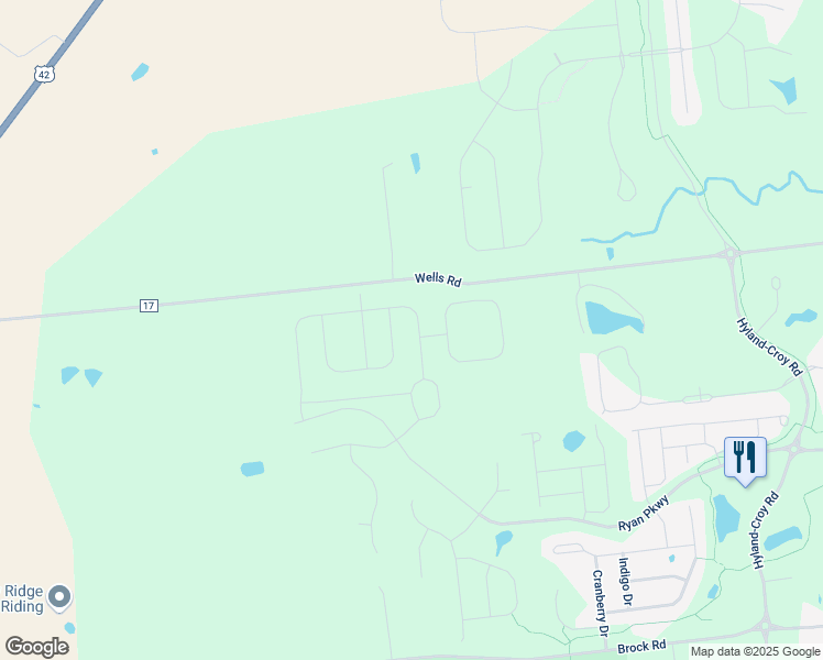 map of restaurants, bars, coffee shops, grocery stores, and more near 10767 Bellflower Drive in Plain City
