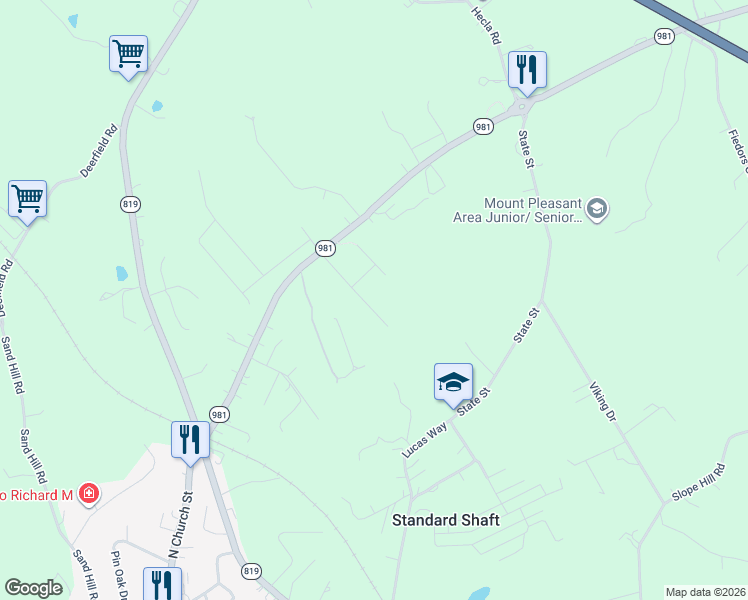 map of restaurants, bars, coffee shops, grocery stores, and more near 113 Cherry Blossom Drive in Mount Pleasant