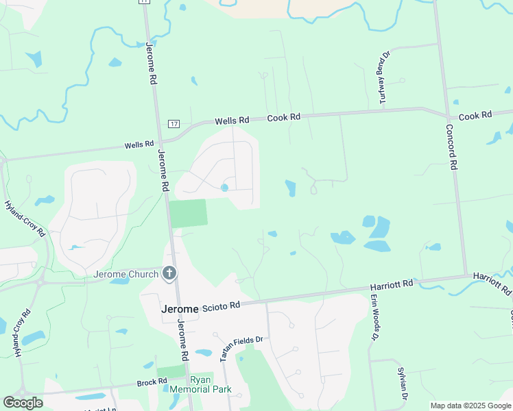map of restaurants, bars, coffee shops, grocery stores, and more near 7488 Hazelnut Drive in Plain City