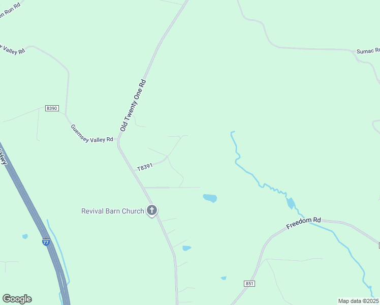 map of restaurants, bars, coffee shops, grocery stores, and more near 73632 Old Twenty One Road in Kimbolton