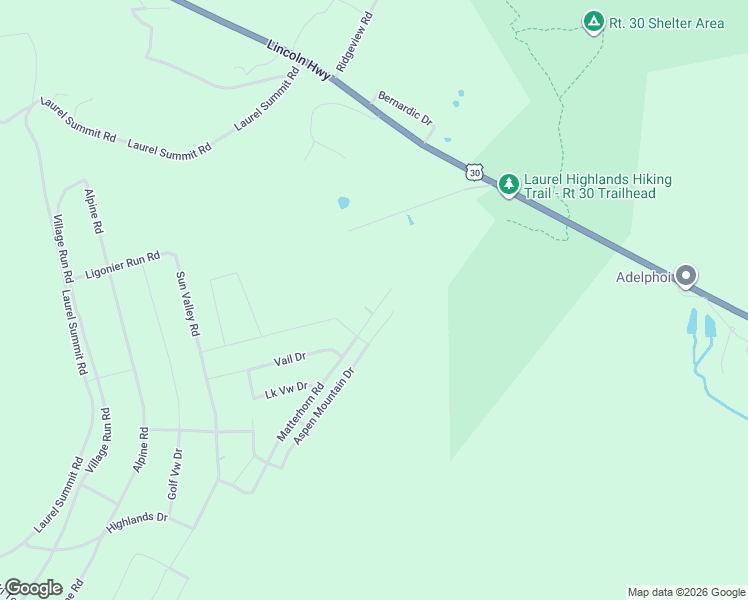 map of restaurants, bars, coffee shops, grocery stores, and more near 862 Matterhorn Road in Boswell