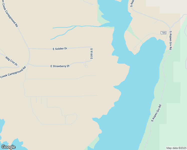 map of restaurants, bars, coffee shops, grocery stores, and more near 9173 East Soldier Creek Lane in Daniel