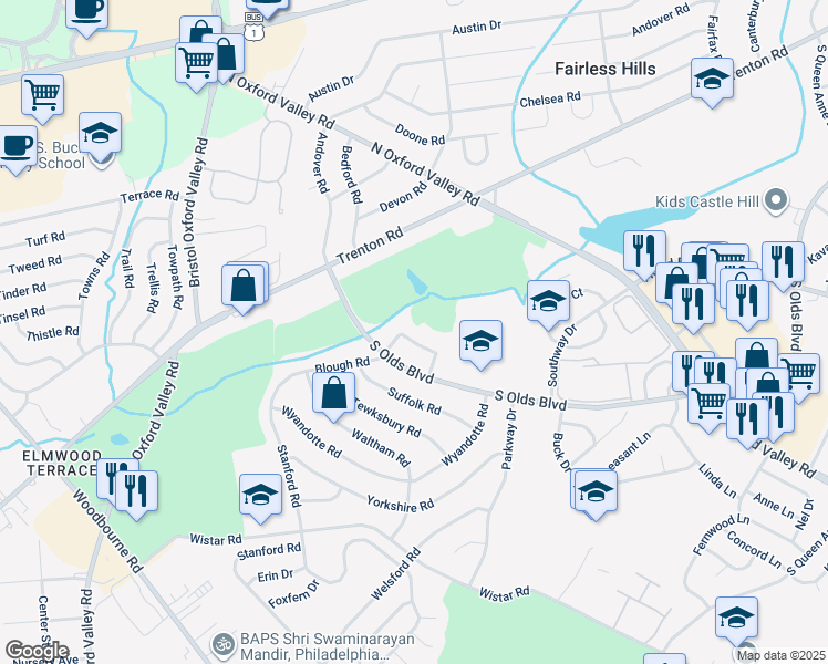 213 Blough Court, Fairless Hills PA Walk Score