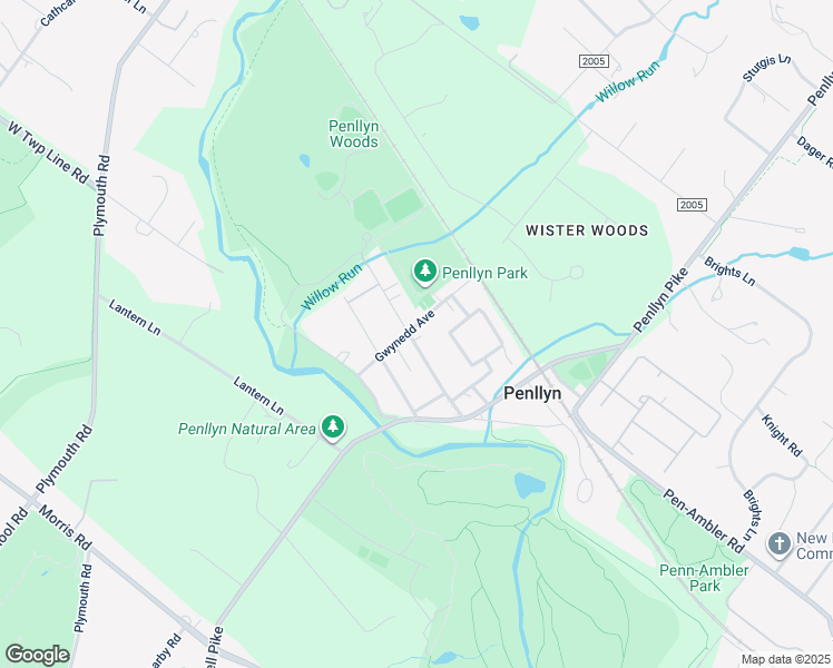 map of restaurants, bars, coffee shops, grocery stores, and more near 1061 Trewellyn Avenue in Penllyn