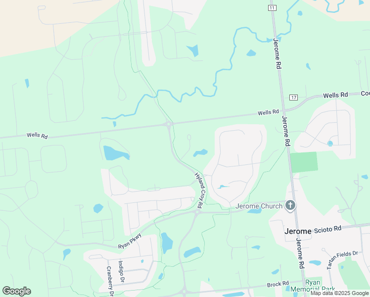 map of restaurants, bars, coffee shops, grocery stores, and more near 10812 Rock Rose Place in Plain City