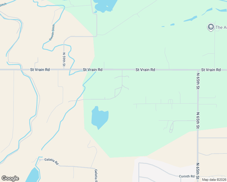 map of restaurants, bars, coffee shops, grocery stores, and more near 6024 Saint Vrain Road in Longmont
