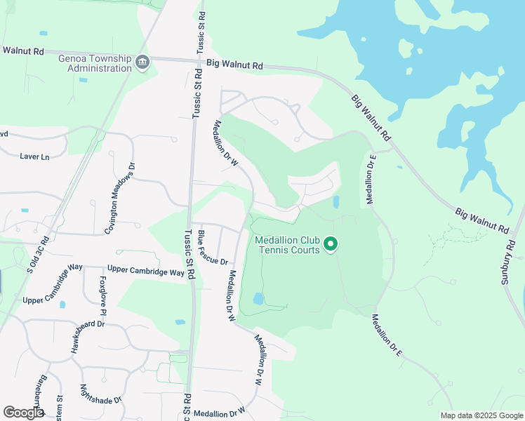map of restaurants, bars, coffee shops, grocery stores, and more near 5519 Medallion Drive West in Westerville