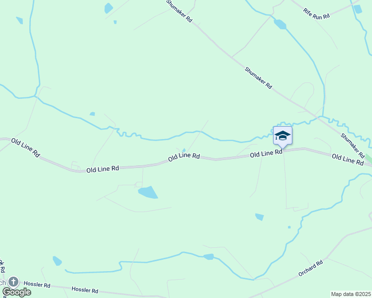 map of restaurants, bars, coffee shops, grocery stores, and more near 1332 Old Line Road in Manheim
