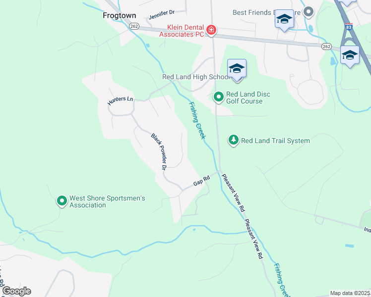 map of restaurants, bars, coffee shops, grocery stores, and more near 613 Musket Court in Lewisberry