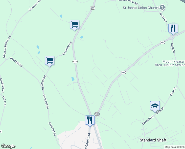 map of restaurants, bars, coffee shops, grocery stores, and more near 527 Shannon Drive in Mount Pleasant
