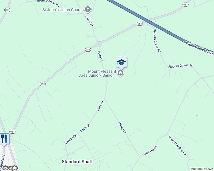 map of restaurants, bars, coffee shops, grocery stores, and more near 265 State Street in Mount Pleasant