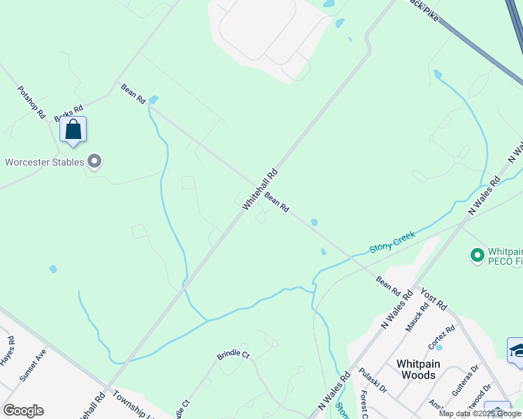 map of restaurants, bars, coffee shops, grocery stores, and more near 2590 Bean Road in Eagleville