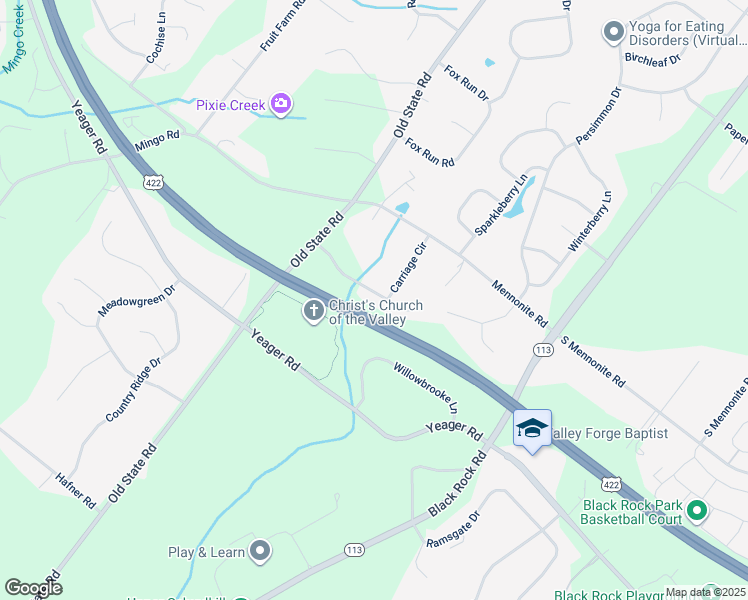 map of restaurants, bars, coffee shops, grocery stores, and more near 35 Saddleview Drive in Royersford