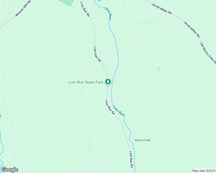 map of restaurants, bars, coffee shops, grocery stores, and more near 1208 Linn Run Road in Rector