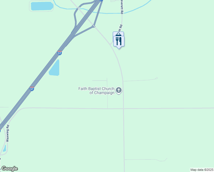map of restaurants, bars, coffee shops, grocery stores, and more near 72 Mary Lane in Champaign