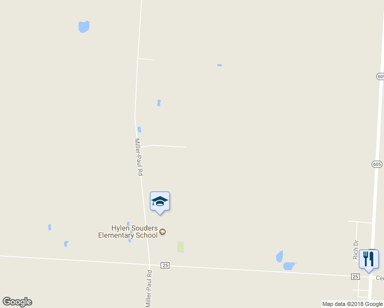 map of restaurants, bars, coffee shops, grocery stores, and more near 3805 Miller-Paul Road in Galena