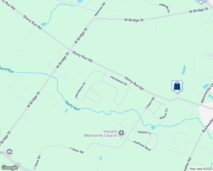 map of restaurants, bars, coffee shops, grocery stores, and more near 50 Percheron Drive in Spring City