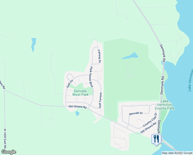 map of restaurants, bars, coffee shops, grocery stores, and more near 1300-1398 Park Haven Court in Danville