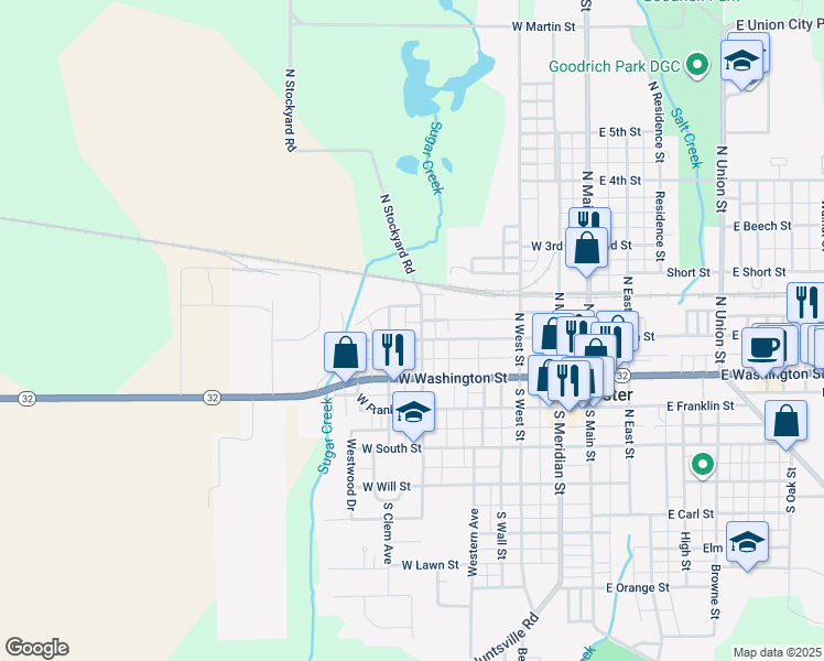 map of restaurants, bars, coffee shops, grocery stores, and more near 619 Willard Street in Winchester