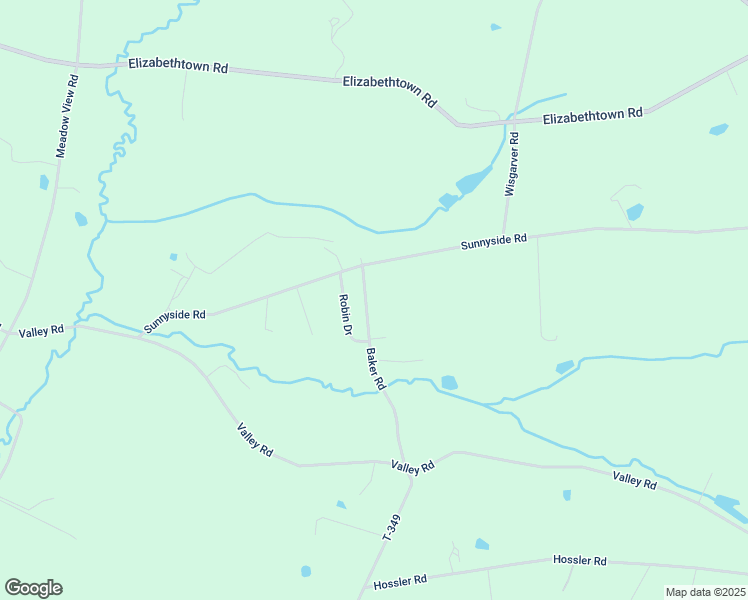 map of restaurants, bars, coffee shops, grocery stores, and more near 2053 Baker Road in Manheim