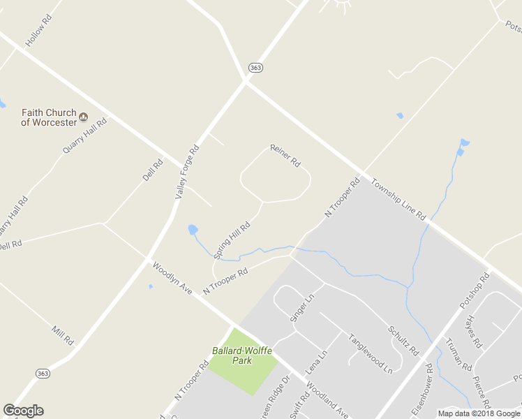 map of restaurants, bars, coffee shops, grocery stores, and more near 1376 Spring Hill Road in Norristown