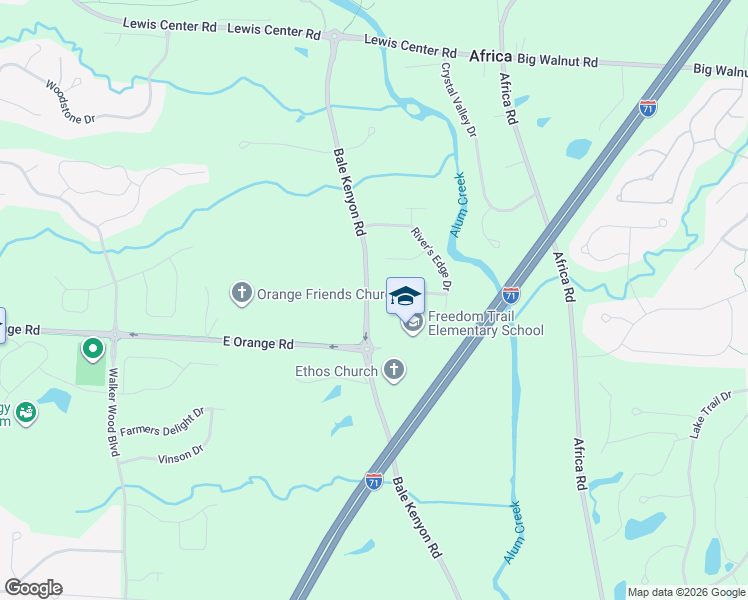 map of restaurants, bars, coffee shops, grocery stores, and more near 3902 River's Run Drive in Lewis Center