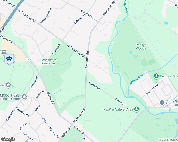 map of restaurants, bars, coffee shops, grocery stores, and more near 88 Plymouth Road in Blue Bell