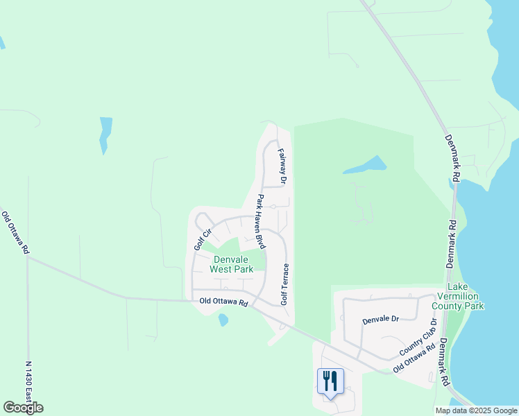 map of restaurants, bars, coffee shops, grocery stores, and more near 1300 Park Haven Court in Danville