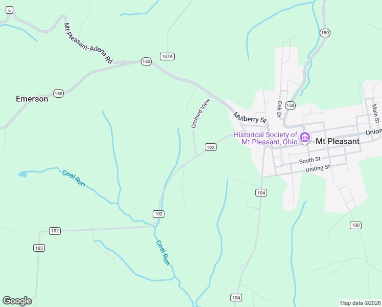 map of restaurants, bars, coffee shops, grocery stores, and more near 247 Tr 102 in Dillonvale