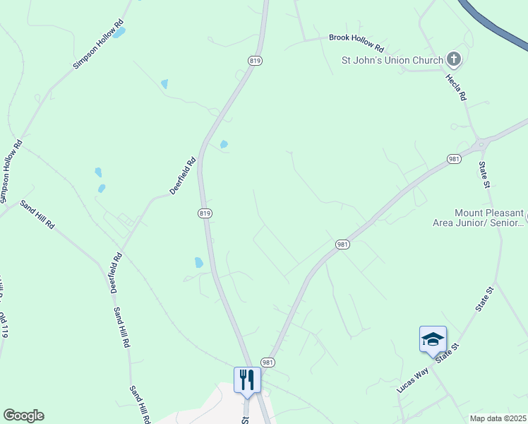 map of restaurants, bars, coffee shops, grocery stores, and more near 624 Jason Court in Mount Pleasant