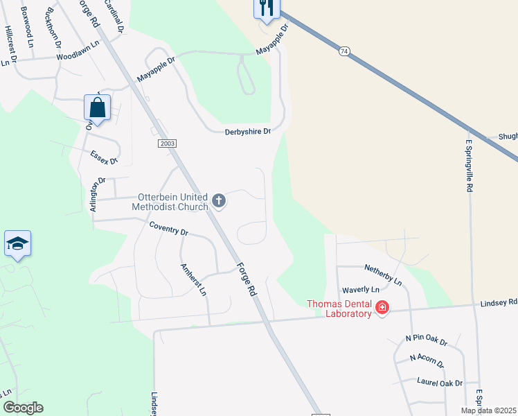 map of restaurants, bars, coffee shops, grocery stores, and more near 146 Bellows Drive in Carlisle