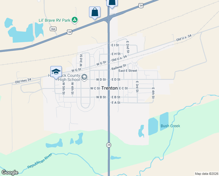 map of restaurants, bars, coffee shops, grocery stores, and more near in Trenton