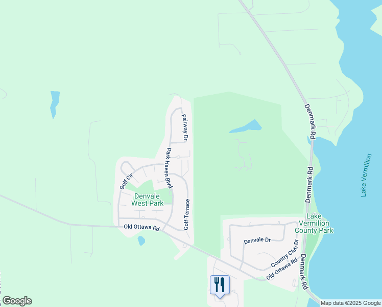 map of restaurants, bars, coffee shops, grocery stores, and more near 1300 Park Haven Court in Danville