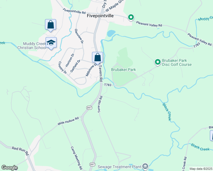 map of restaurants, bars, coffee shops, grocery stores, and more near 928 Broad Street in East Earl
