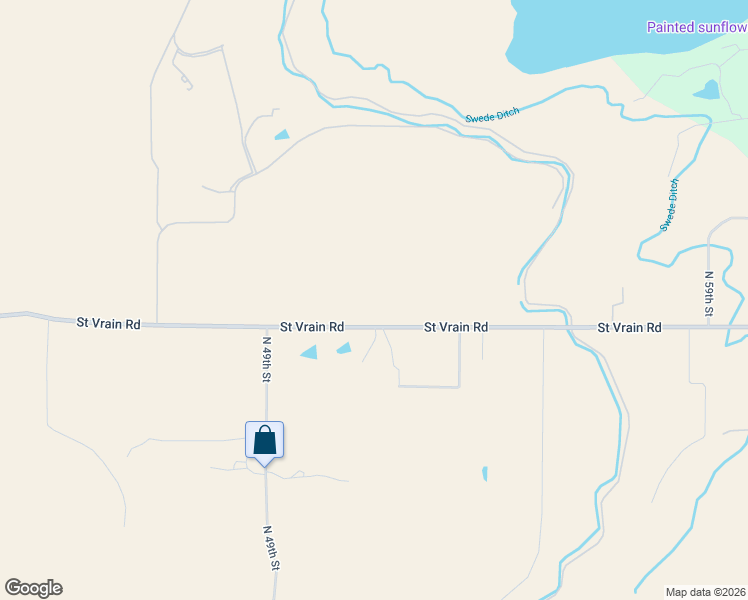 map of restaurants, bars, coffee shops, grocery stores, and more near 5101 Saint Vrain Road in Longmont