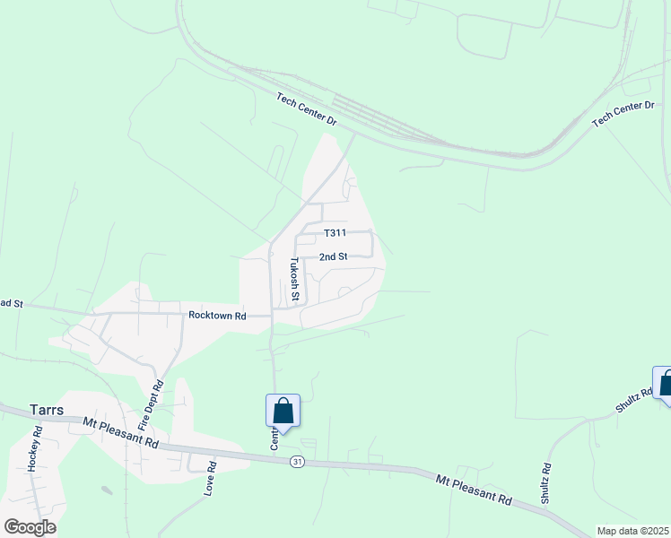 map of restaurants, bars, coffee shops, grocery stores, and more near 247 Tee Drive in Tarrs