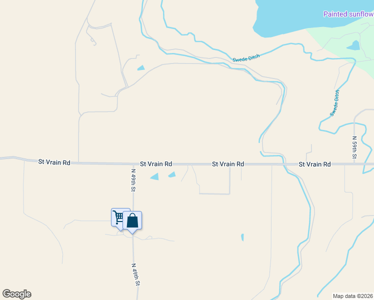 map of restaurants, bars, coffee shops, grocery stores, and more near 5101 Saint Vrain Road in Longmont