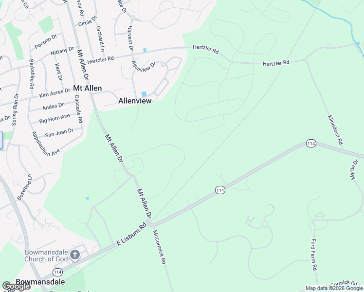 map of restaurants, bars, coffee shops, grocery stores, and more near 324 Pennington Drive in Mechanicsburg