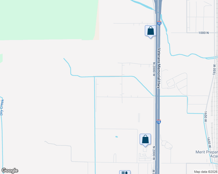 map of restaurants, bars, coffee shops, grocery stores, and more near 2303 West 500 North in Springville