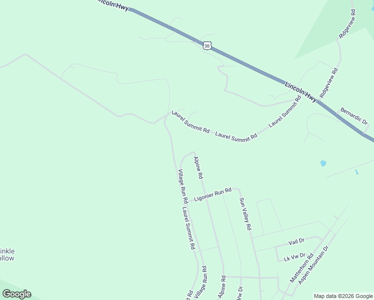 map of restaurants, bars, coffee shops, grocery stores, and more near 171 Village Run Road in Boswell