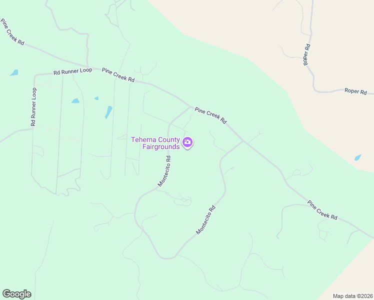 map of restaurants, bars, coffee shops, grocery stores, and more near 13185 Montecito Road in Red Bluff