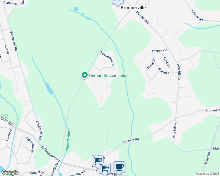 map of restaurants, bars, coffee shops, grocery stores, and more near 20 Knollwood Dr in Lititz