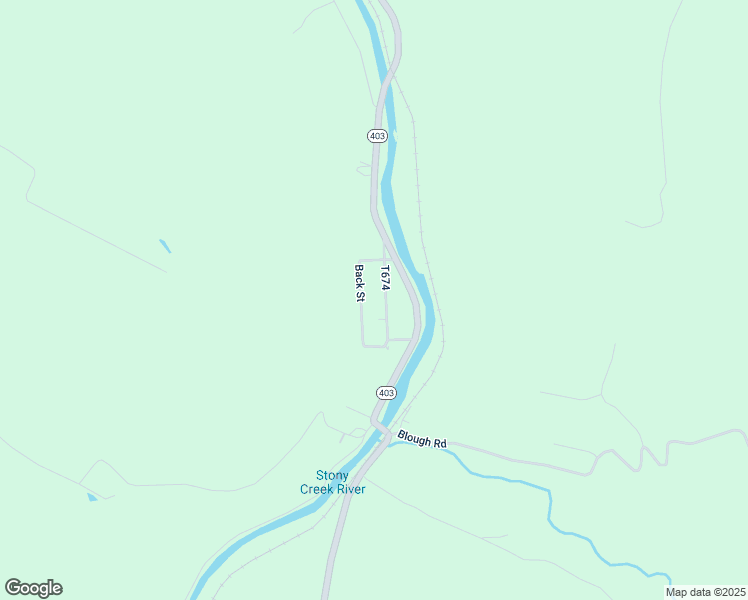 map of restaurants, bars, coffee shops, grocery stores, and more near 171 Back Street in Hooversville