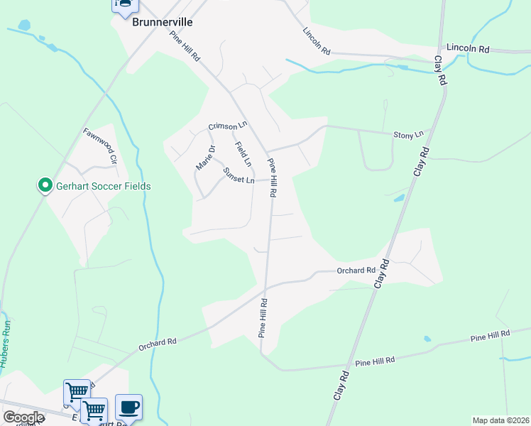 map of restaurants, bars, coffee shops, grocery stores, and more near 829 Pine Hill Road in Lititz