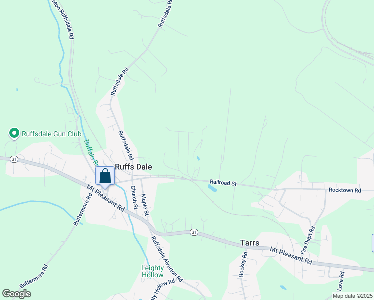 map of restaurants, bars, coffee shops, grocery stores, and more near 32 Valley Hi Lane in Ruffs Dale