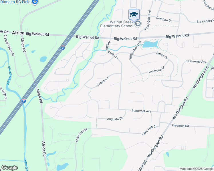 map of restaurants, bars, coffee shops, grocery stores, and more near 5083 Lahinch Court in Westerville