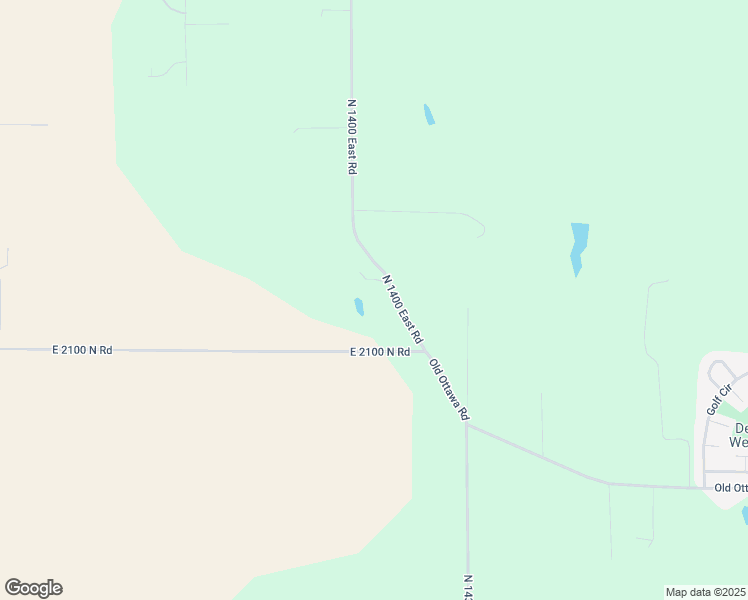 map of restaurants, bars, coffee shops, grocery stores, and more near 21166 North 1400 East Road in Danville