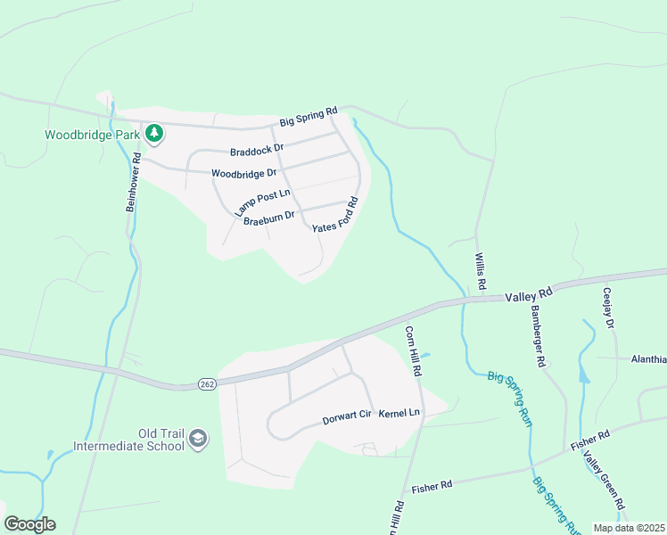 map of restaurants, bars, coffee shops, grocery stores, and more near 346 Spring Run Ct in Etters